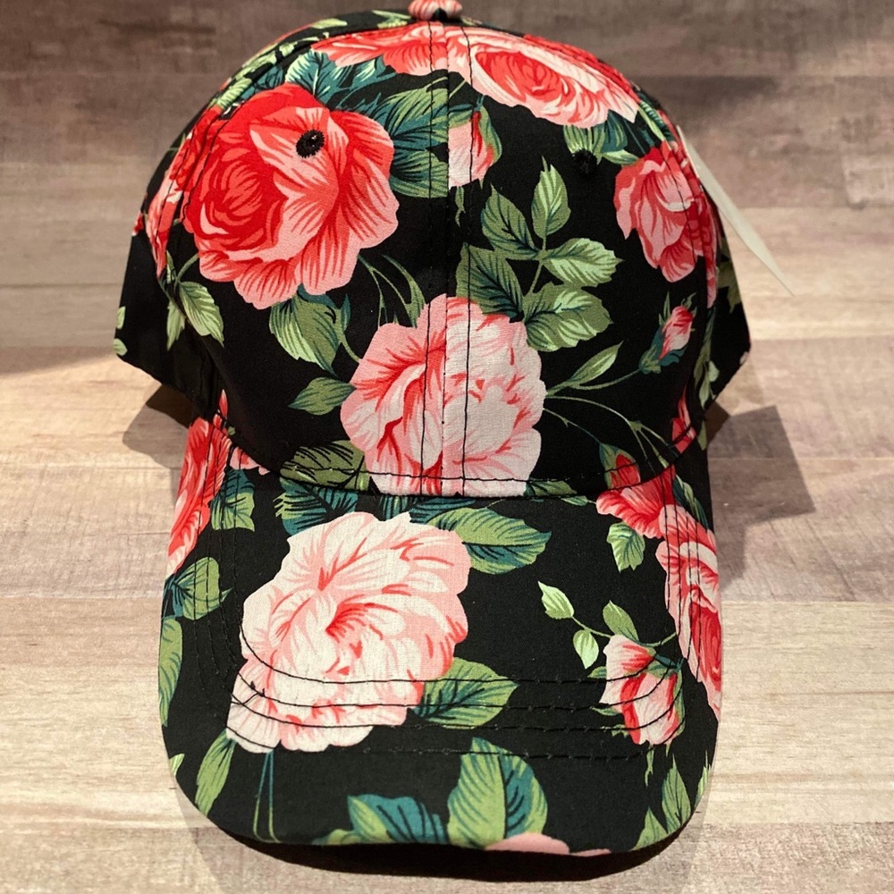 New Womens Floral Cap